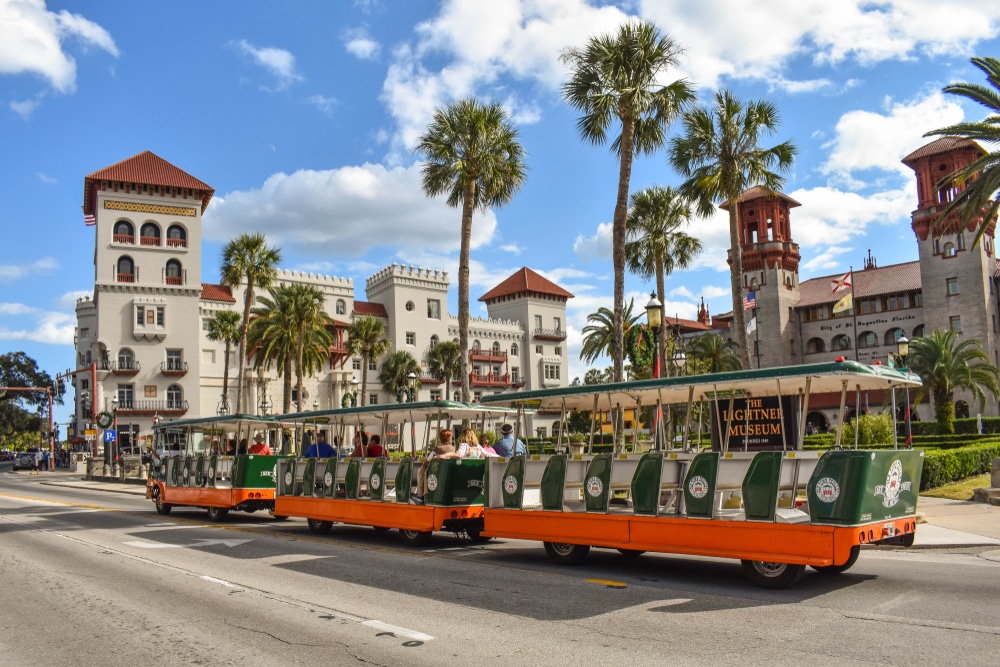 St. Augustine Trolley near our bed and breakfast