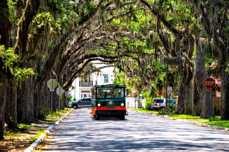 St. Augustine Trolley near our bed and breakfast