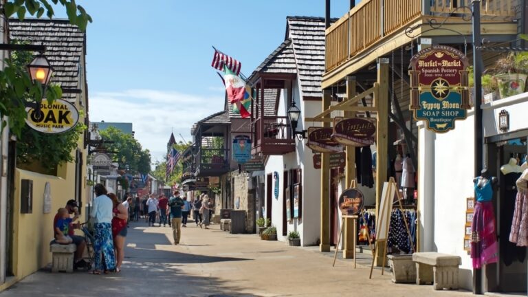 Enjoy the best sites of the city one of the best St. Augustine tours. Walk down George Street and take in the old architecture.